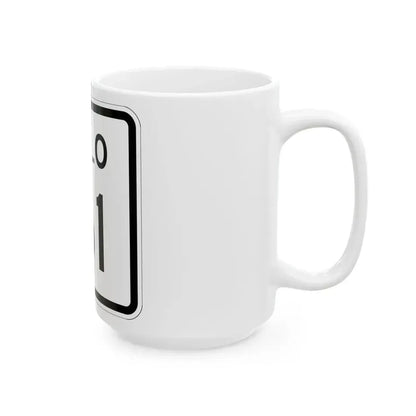 Colorado 161 1952 (Colorado) (Road Sign) White Coffee Mug - Go Mug Yourself