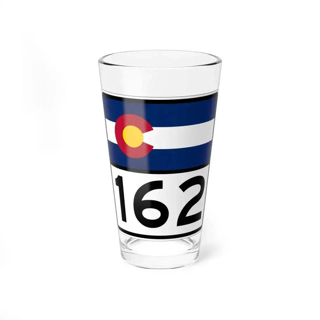 Colorado 162 (Colorado) (Road Sign) Pint Glass 16oz 16oz - Go Mug Yourself