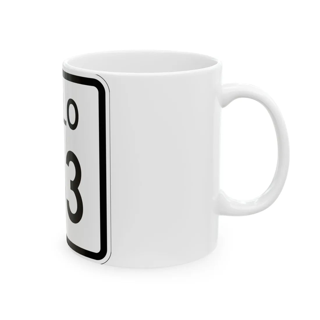 Colorado 163 1952 (Colorado) (Road Sign) White Coffee Mug - Go Mug Yourself