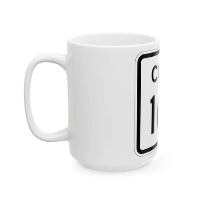 Colorado 163 1952 (Colorado) (Road Sign) White Coffee Mug - Go Mug Yourself