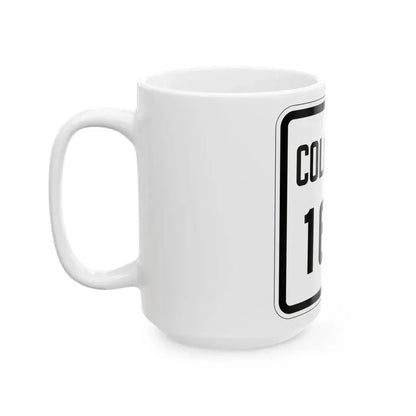 Colorado 164 1926 (Colorado) (Road Sign) White Coffee Mug - Go Mug Yourself