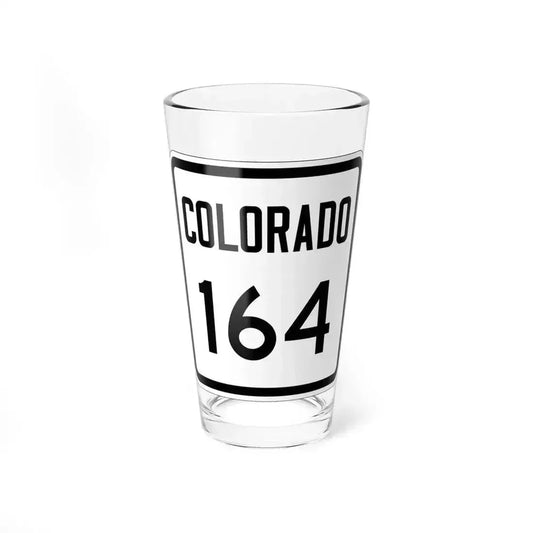Colorado 164 1946 (Colorado) (Road Sign) Pint Glass 16oz 16oz - Go Mug Yourself