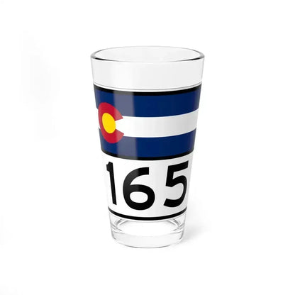 Colorado 165 wide (Colorado) (Road Sign) Pint Glass 16oz 16oz - Go Mug Yourself