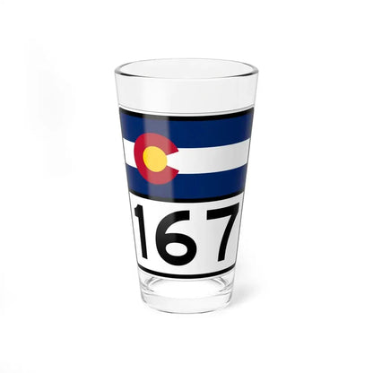 Colorado 167 (Colorado) (Road Sign) Pint Glss 16oz 16oz - Go Mug Yourself