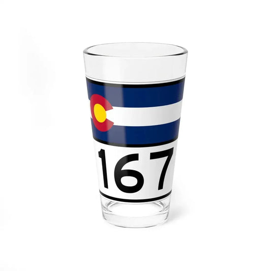 Colorado 167 wide (Colorado) (Road Sign) Pint Glss 16oz 16oz - Go Mug Yourself
