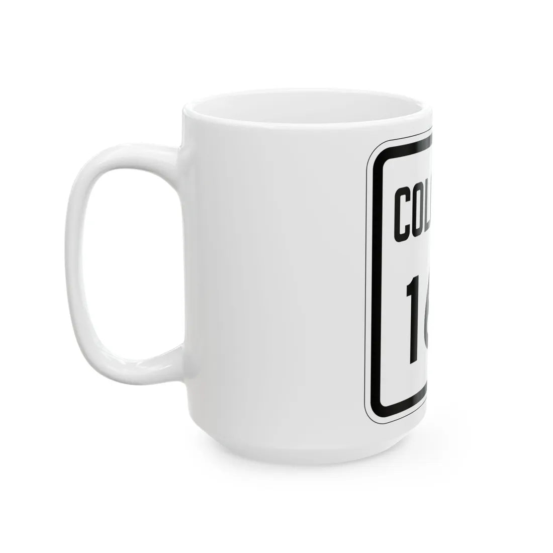 Colorado 168 1946 (Colorado) (Road Sign) White Coffee Mug - Go Mug Yourself