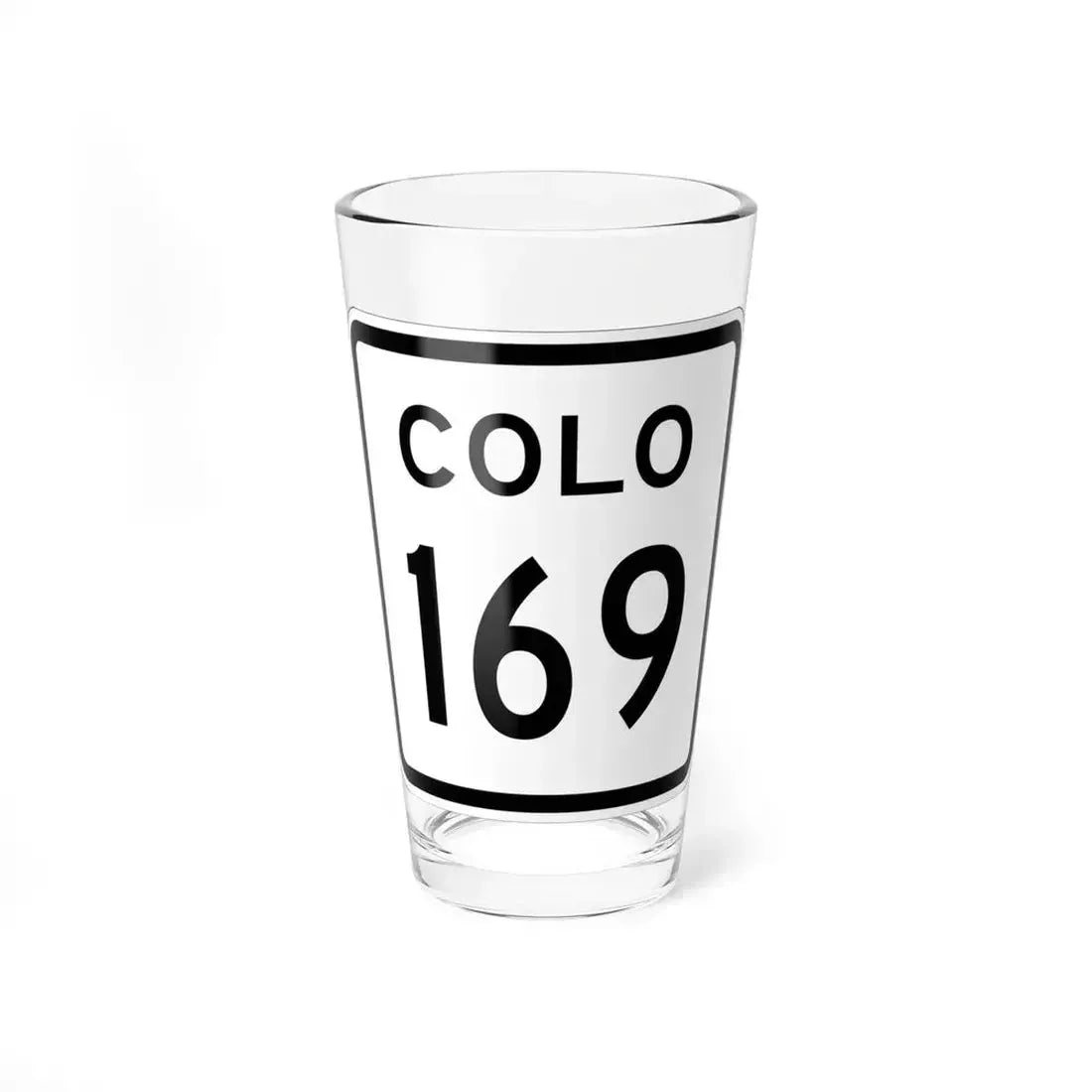 Colorado 169 1952 (Colorado) (Road Sign) Pint Glass 16oz 16oz - Go Mug Yourself