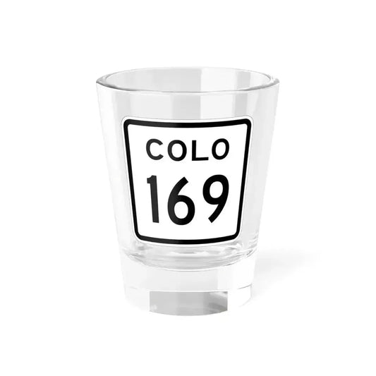 Colorado 169 1952 (Colorado) (Road Sign) Shot Glass 1.5oz 1.5oz - Go Mug Yourself