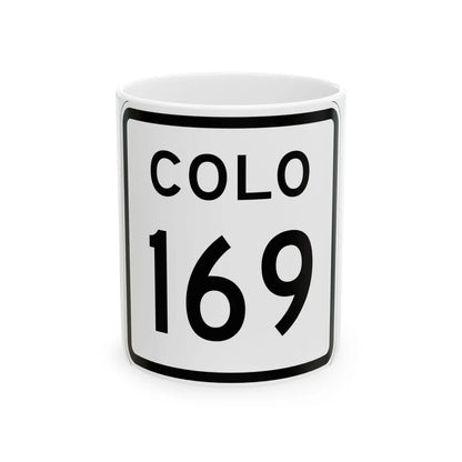 Colorado 169 1952 (Colorado) (Road Sign) White Coffee Mug 11oz - Go Mug Yourself