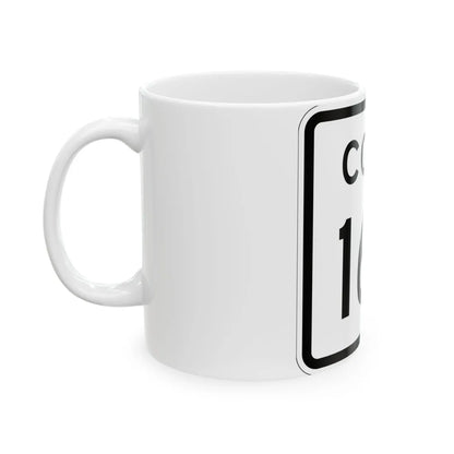 Colorado 169 1952 (Colorado) (Road Sign) White Coffee Mug - Go Mug Yourself