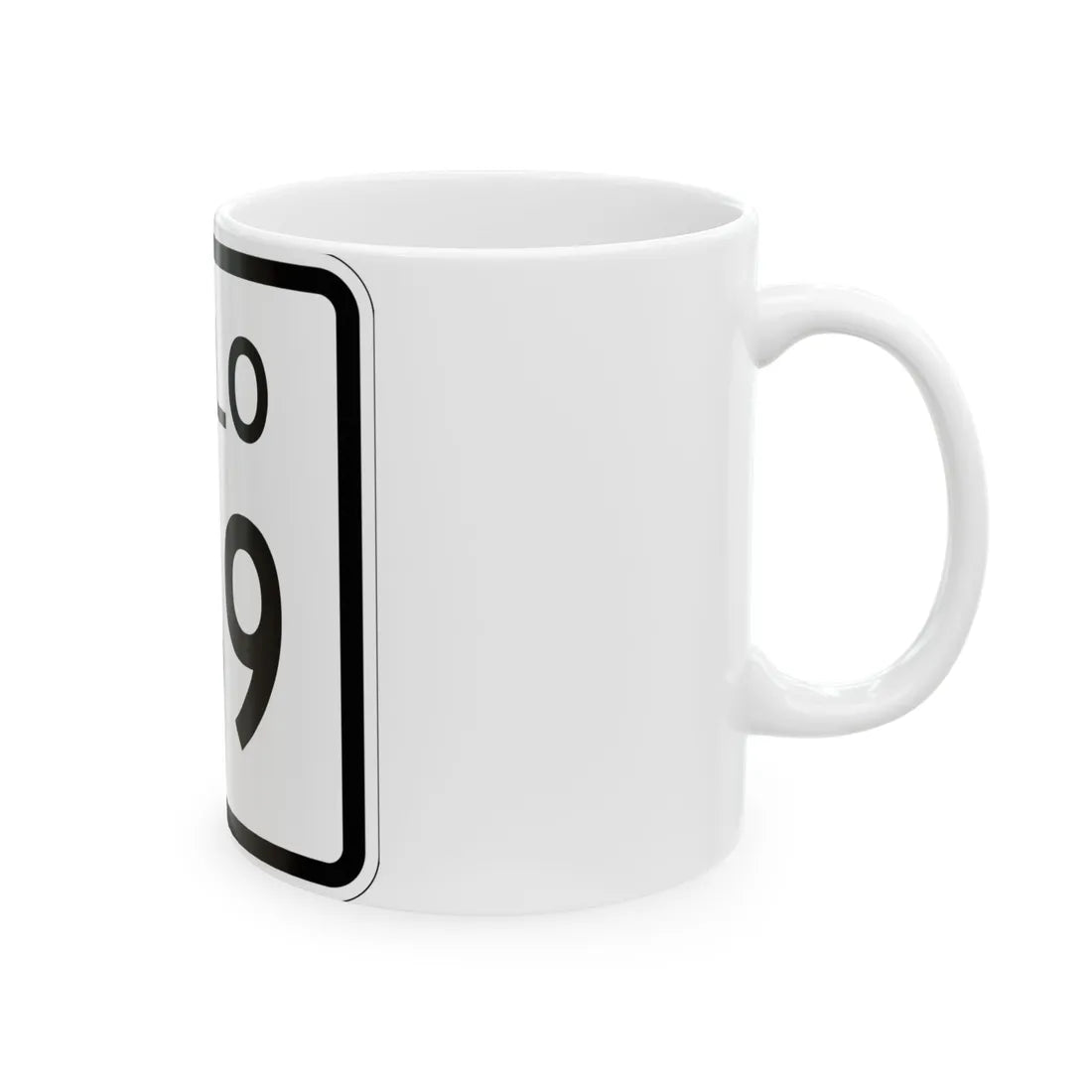 Colorado 169 1952 (Colorado) (Road Sign) White Coffee Mug - Go Mug Yourself