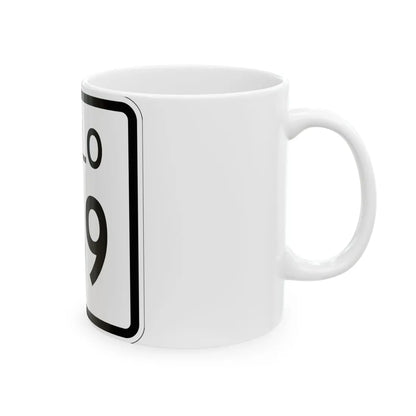 Colorado 169 1952 (Colorado) (Road Sign) White Coffee Mug - Go Mug Yourself