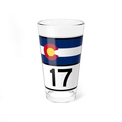 Colorado 17 (Colorado) (Road Sign) Pint Glass 16oz 16oz - Go Mug Yourself