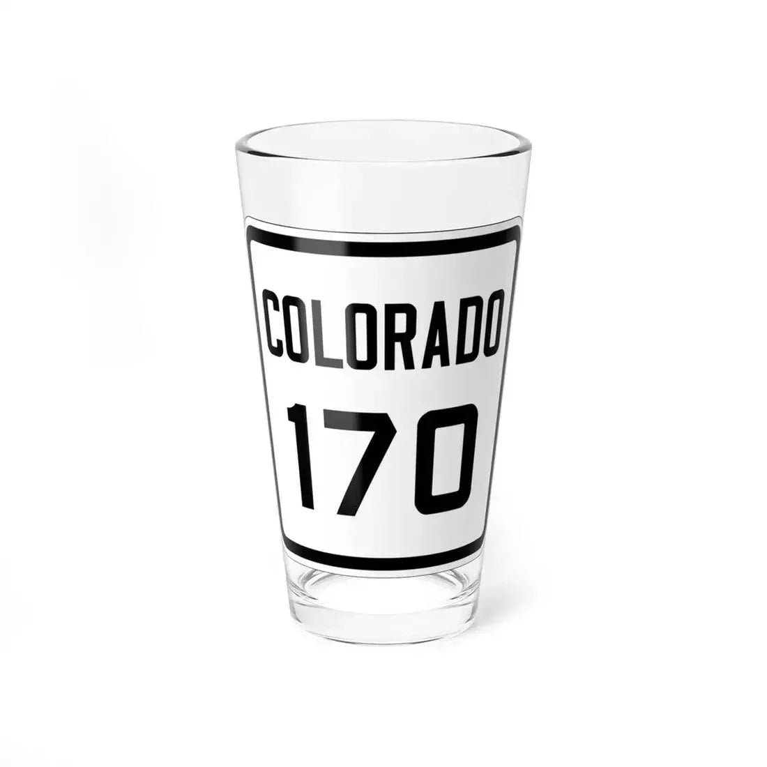Colorado 170 1926 (Colorado) (Road Sign) Pint Glass 16oz 16oz - Go Mug Yourself