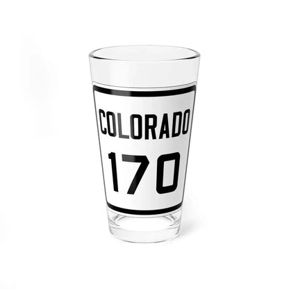 Colorado 170 1926 (Colorado) (Road Sign) Pint Glass 16oz 16oz - Go Mug Yourself