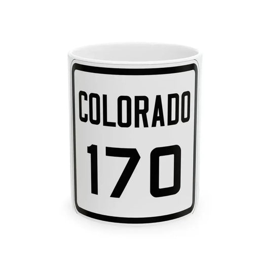Colorado 170 1926 (Colorado) (Road Sign) White Coffee Mug 11oz - Go Mug Yourself
