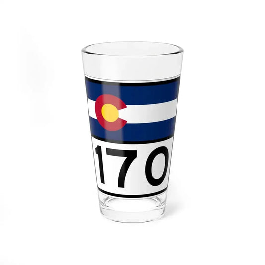 Colorado 170 (Colorado) (Road Sign) Pint Glass 16oz 16oz - Go Mug Yourself