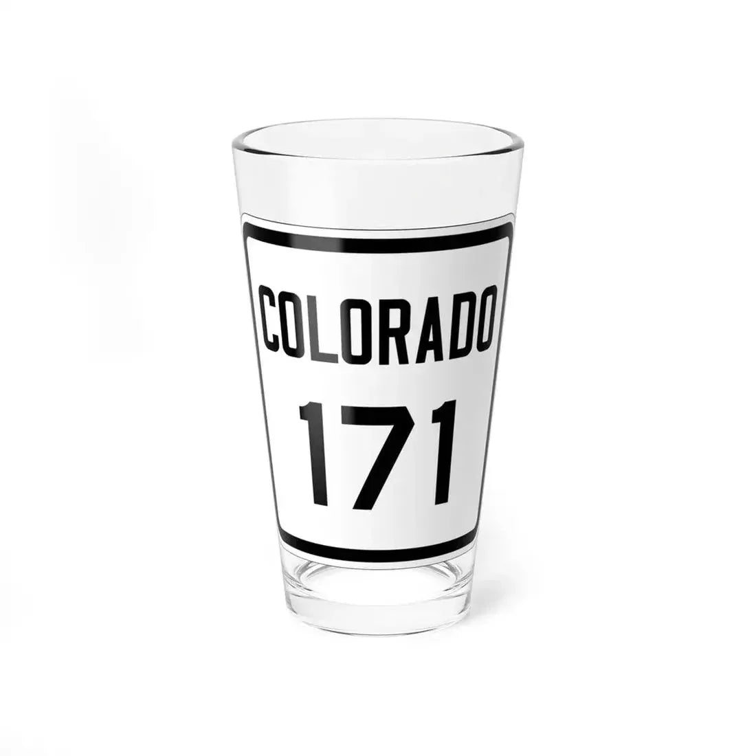 Colorado 171 1926 (Colorado) (Road Sign) Pint Glass 16oz 16oz - Go Mug Yourself