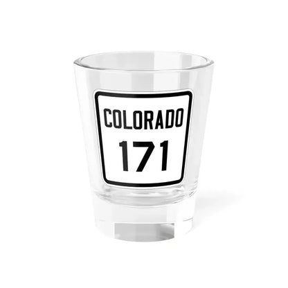 Colorado 171 1926 (Colorado) (Road Sign) Shot Glass 1.5oz 1.5oz - Go Mug Yourself