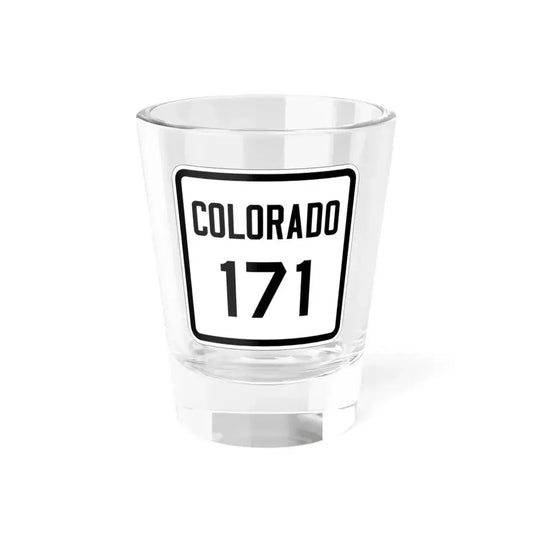 Colorado 171 1926 (Colorado) (Road Sign) Shot Glass 1.5oz 1.5oz - Go Mug Yourself