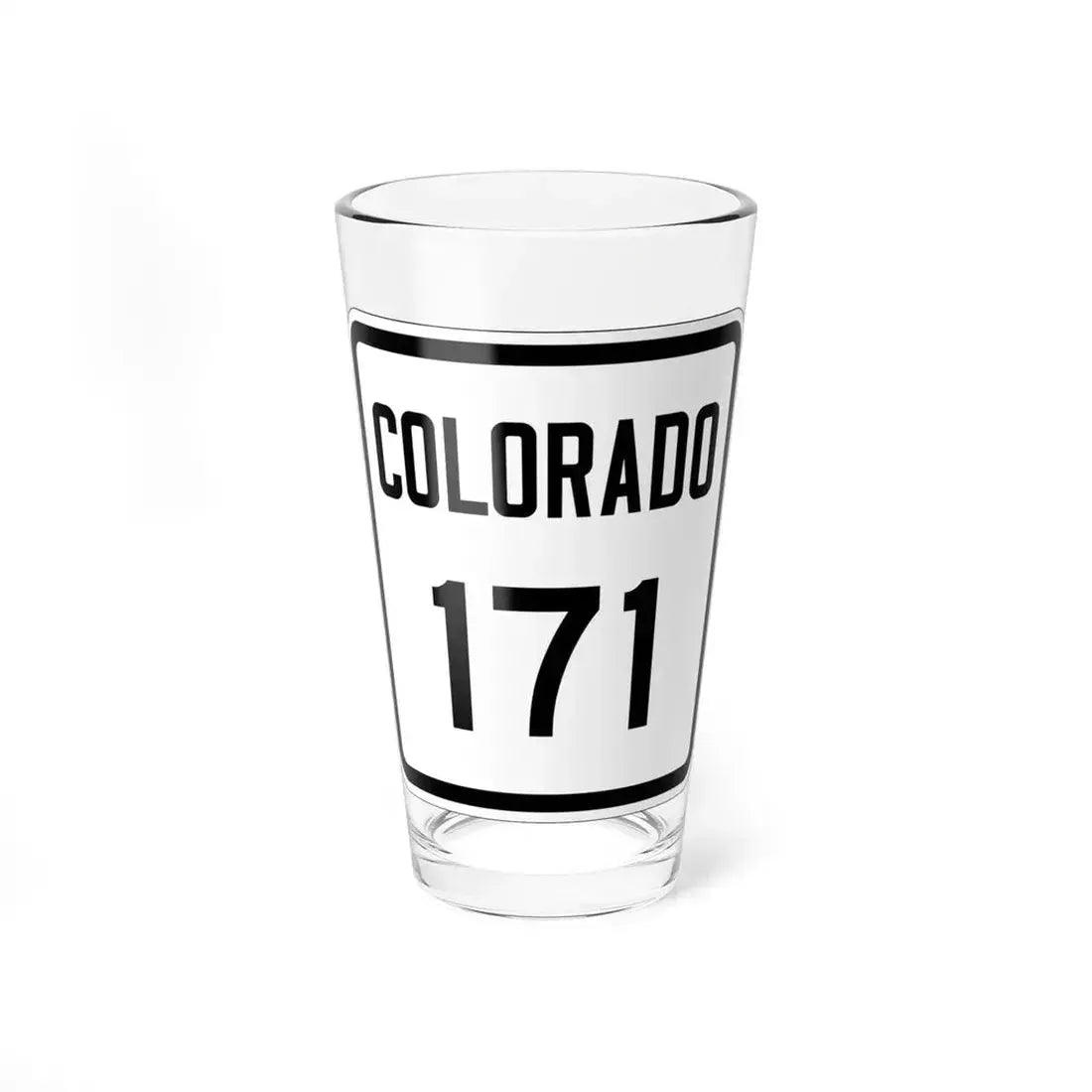 Colorado 171 1946 (Colorado) (Road Sign) Pint Glass 16oz 16oz - Go Mug Yourself