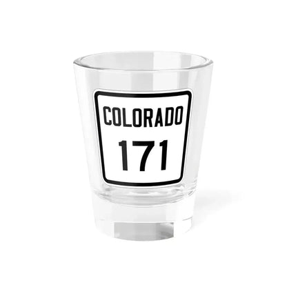 Colorado 171 1946 (Colorado) (Road Sign) Shot Glass 1.5oz 1.5oz - Go Mug Yourself