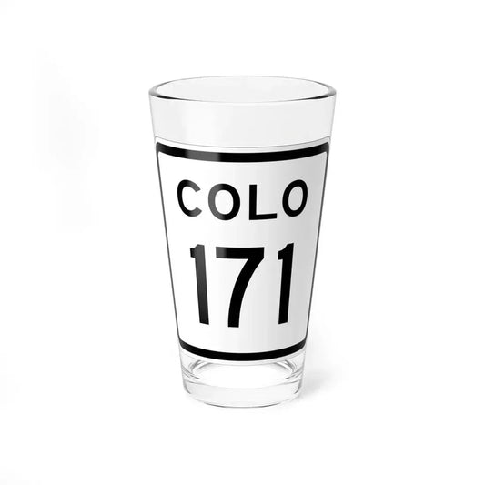 Colorado 171 1952 (Colorado) (Road Sign) Pint Glass 16oz 16oz - Go Mug Yourself