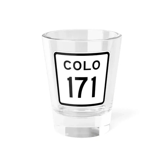 Colorado 171 1952 (Colorado) (Road Sign) Shot Glass 1.5oz 1.5oz - Go Mug Yourself