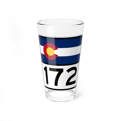 Colorado 172 (Colorado) (Road Sign) Pint Glass 16oz 16oz - Go Mug Yourself