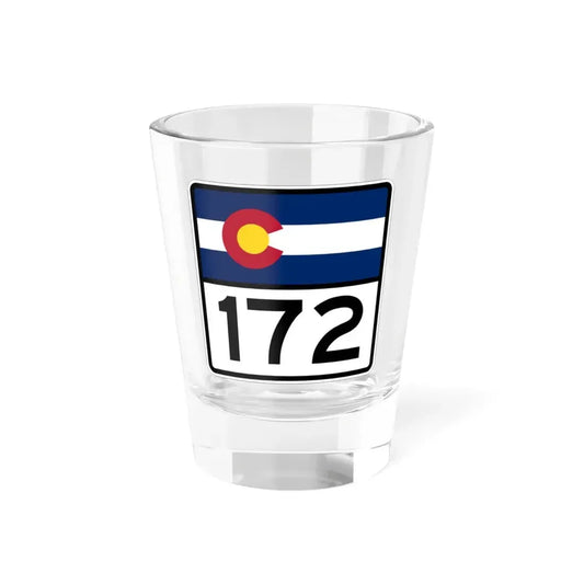 Colorado 172 (Colorado) (Road Sign) Shot Glass 1.5oz 1.5oz - Go Mug Yourself