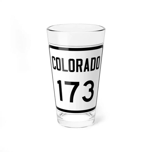 Colorado 173 1946 (Colorado) (Road Sign) Pint Glass 16oz 16oz - Go Mug Yourself