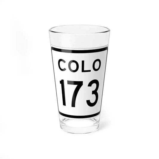 Colorado 173 1952 (Colorado) (Road Sign) Pint Glass 16oz 16oz - Go Mug Yourself