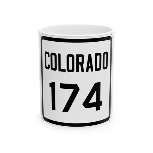 Colorado 174 1926 (Colorado) (Road Sign) White Coffee Mug 11oz - Go Mug Yourself