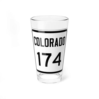 Colorado 174 1946 (Colorado) (Road Sign) Pint Glass 16oz 16oz - Go Mug Yourself