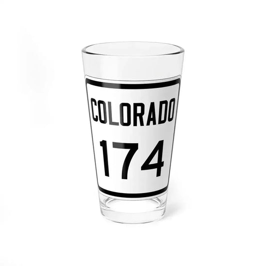 Colorado 174 1946 (Colorado) (Road Sign) Pint Glass 16oz 16oz - Go Mug Yourself