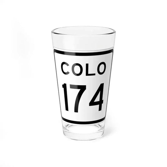 Colorado 174 1952 (Colorado) (Road Sign) Pint Glass 16oz 16oz - Go Mug Yourself