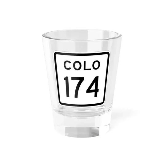 Colorado 174 1952 (Colorado) (Road Sign) Shot Glass 1.5oz 1.5oz - Go Mug Yourself