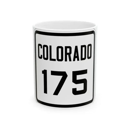 Colorado 175 1926 (Colorado) (Road Sign) White Coffee Mug 11oz - Go Mug Yourself