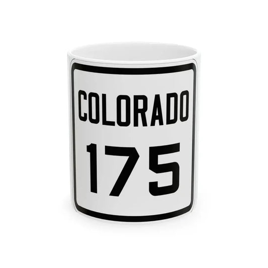 Colorado 175 1926 (Colorado) (Road Sign) White Coffee Mug 11oz - Go Mug Yourself