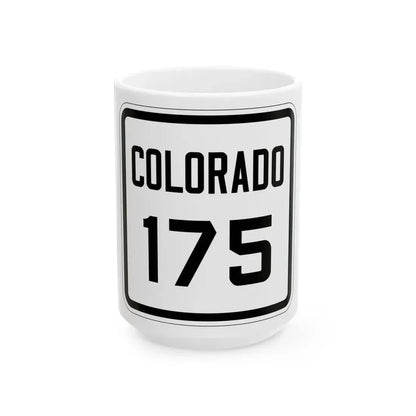Colorado 175 1926 (Colorado) (Road Sign) White Coffee Mug 15oz - Go Mug Yourself