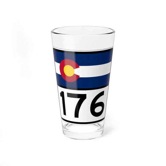 Colorado 176 (Colorado) (Road Sign) Pint Glass 16oz 16oz - Go Mug Yourself