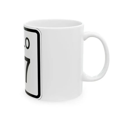 Colorado 177 1952 (Colorado) (Road Sign) White Coffee Mug - Go Mug Yourself