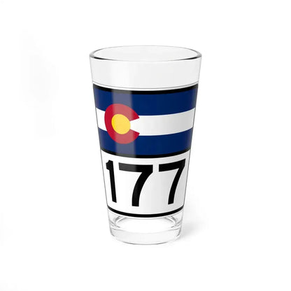 Colorado 177 (Colorado) (Road Sign) Pint Glass 16oz 16oz - Go Mug Yourself