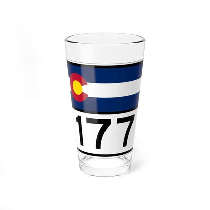 Colorado 177 wide (Colorado) (Road Sign) Pint Glass 16oz 16oz - Go Mug Yourself