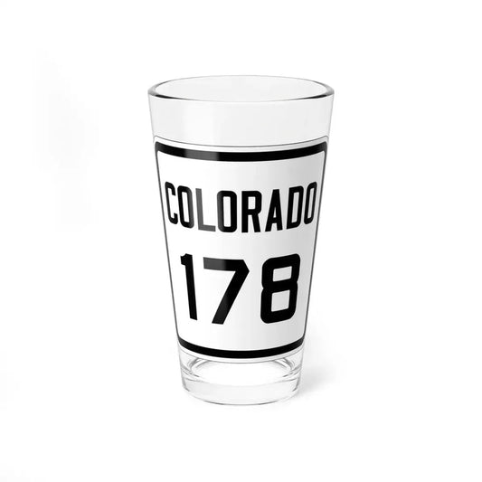 Colorado 178 1926 (Colorado) (Road Sign) Pint Glss 16oz 16oz - Go Mug Yourself