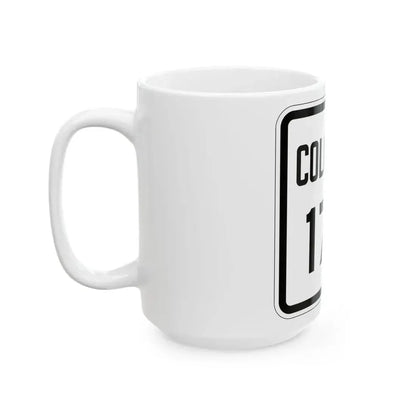 Colorado 178 1926 (Colorado) (Road Sign) White Coffee Mug - Go Mug Yourself