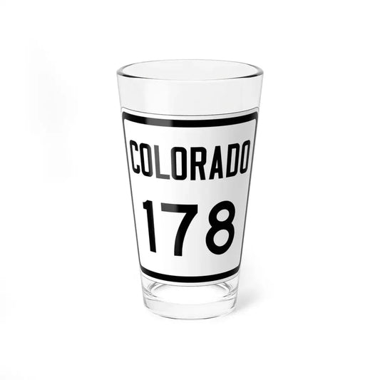 Colorado 178 1946 (Colorado) (Road Sign) Pint Glss 16oz 16oz - Go Mug Yourself