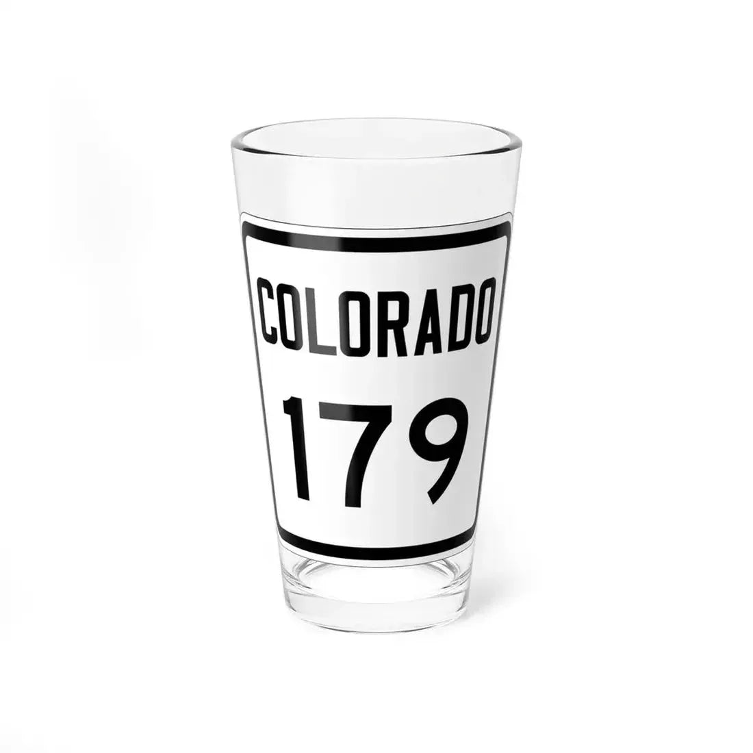 Colorado 179 1946 (Colorado) (Road Sign) Pint Glass 16oz 16oz - Go Mug Yourself