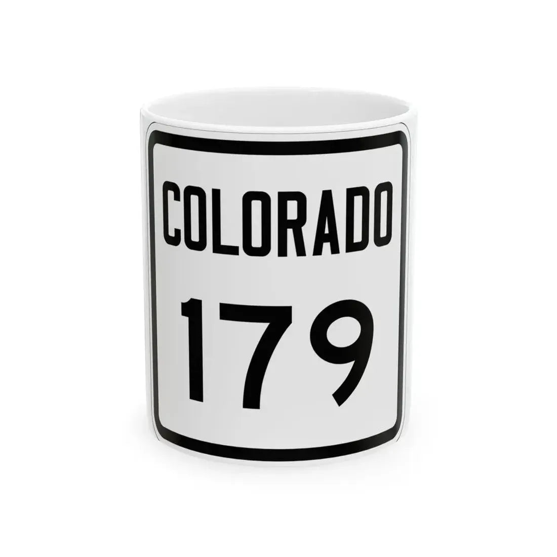 Colorado 179 1946 (Colorado) (Road Sign) White Coffee Mug 11oz - Go Mug Yourself