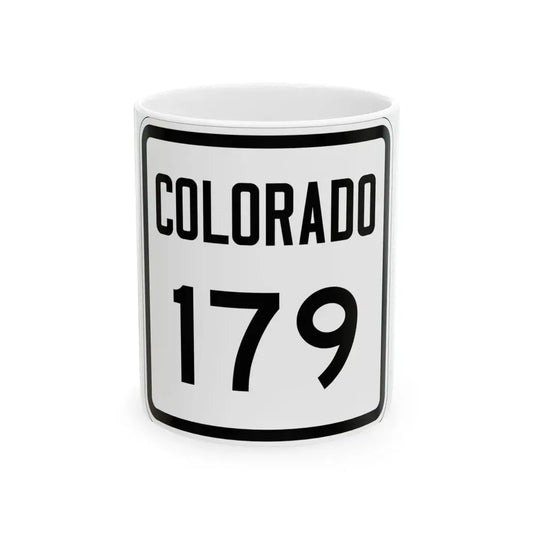 Colorado 179 1946 (Colorado) (Road Sign) White Coffee Mug 11oz - Go Mug Yourself